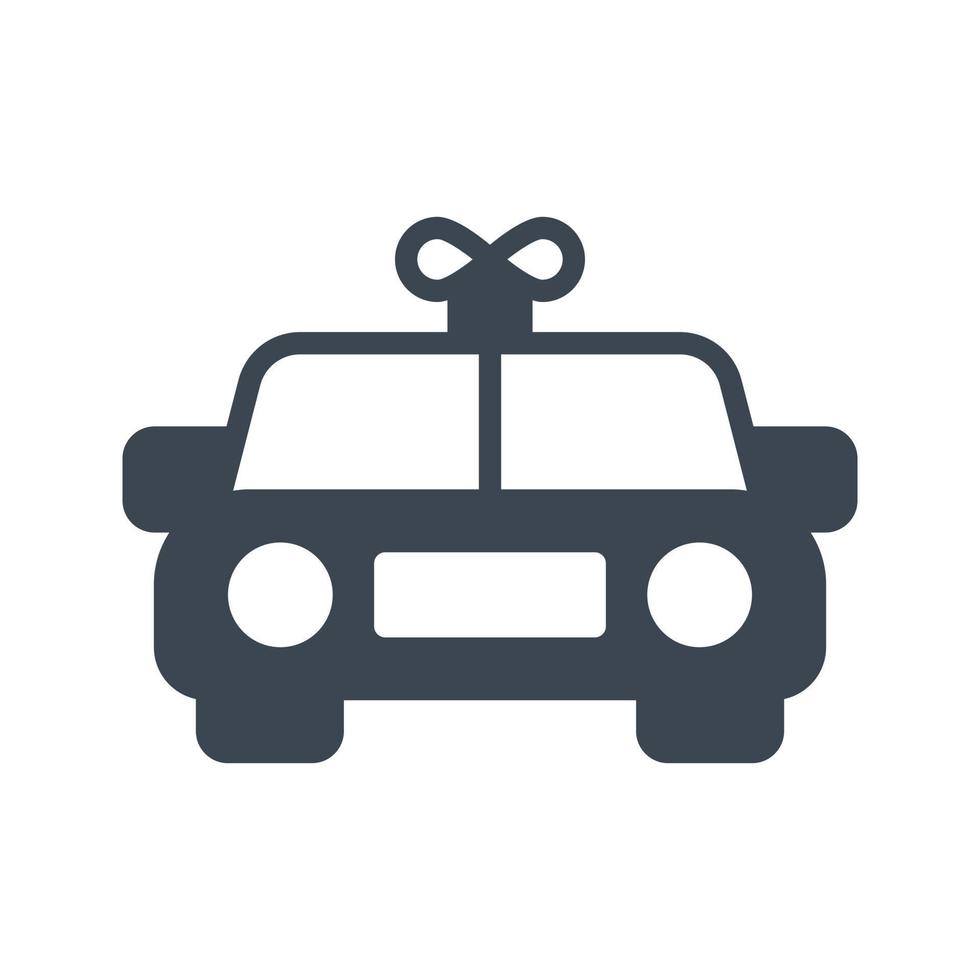 ilustración de vector de juguete de coche en un fondo. símbolos de calidad premium. iconos vectoriales para concepto y diseño gráfico.