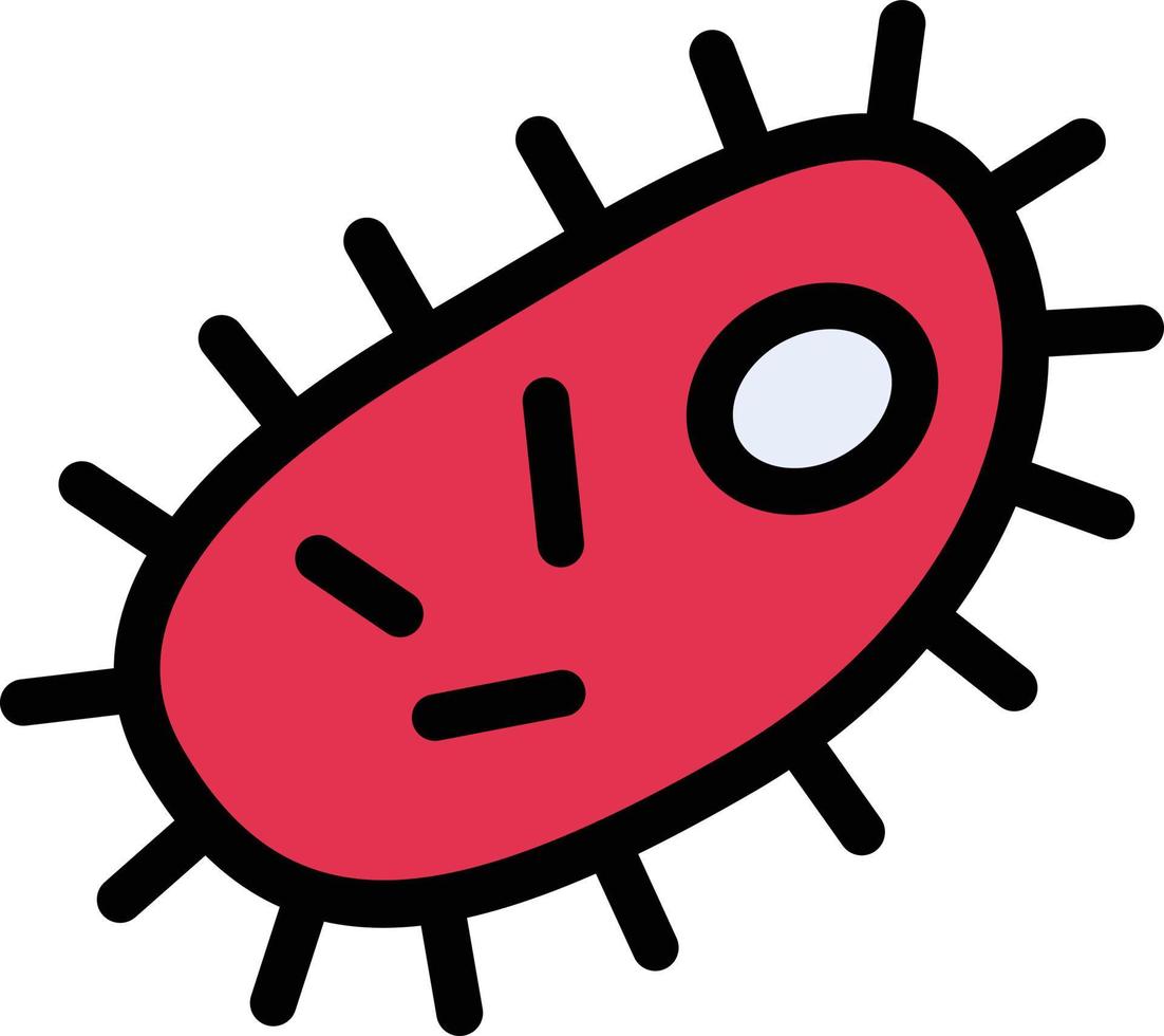 bacteria vector illustration on a background.Premium quality symbols.vector icons for concept and graphic design.