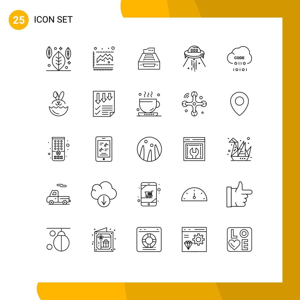 Set of 25 Commercial Lines pack for rocket space accounting space ship