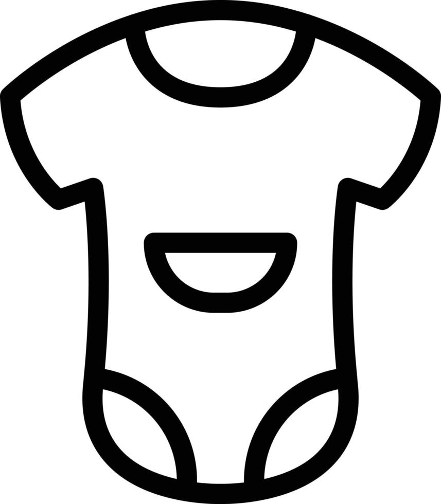 ilustración de vector de traje de bebé en un fondo. símbolos de calidad premium. iconos vectoriales para concepto y diseño gráfico.
