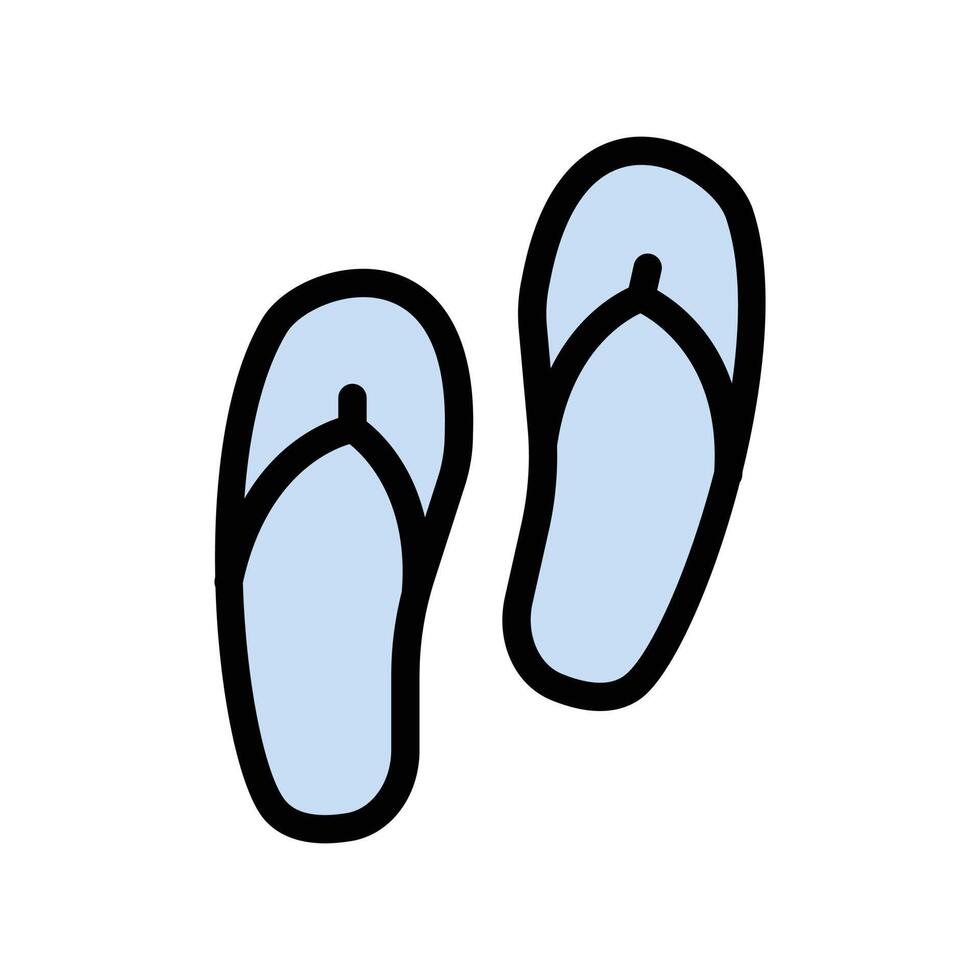 flip flop ilustración vectorial sobre un fondo.símbolos de calidad premium.iconos vectoriales para concepto y diseño gráfico. vector