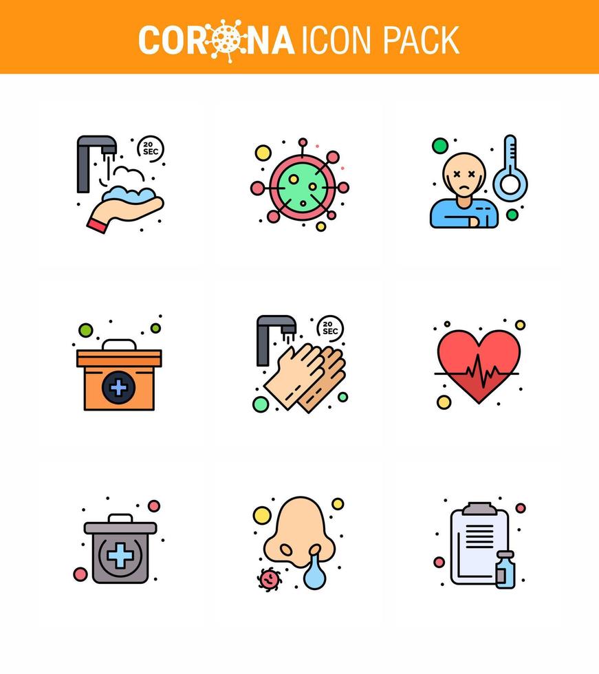 Coronavirus Prevention 25 icon Set Blue hands medical case microorganism medical temprature viral coronavirus 2019nov disease Vector Design Elements