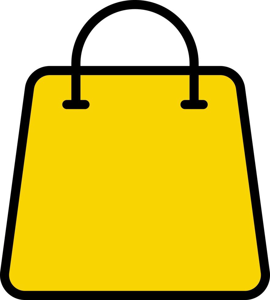 ilustración de vector de bolsa en un fondo. símbolos de calidad premium. iconos vectoriales para concepto y diseño gráfico.