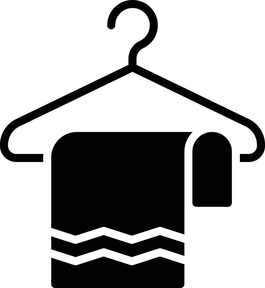 ilustración de vector de toalla de suspensión en un fondo. símbolos de calidad premium. iconos vectoriales para concepto y diseño gráfico.