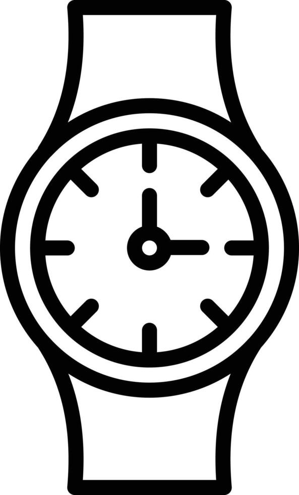 ilustración de vector de reloj de pulsera en un fondo. símbolos de calidad premium. iconos vectoriales para concepto y diseño gráfico.