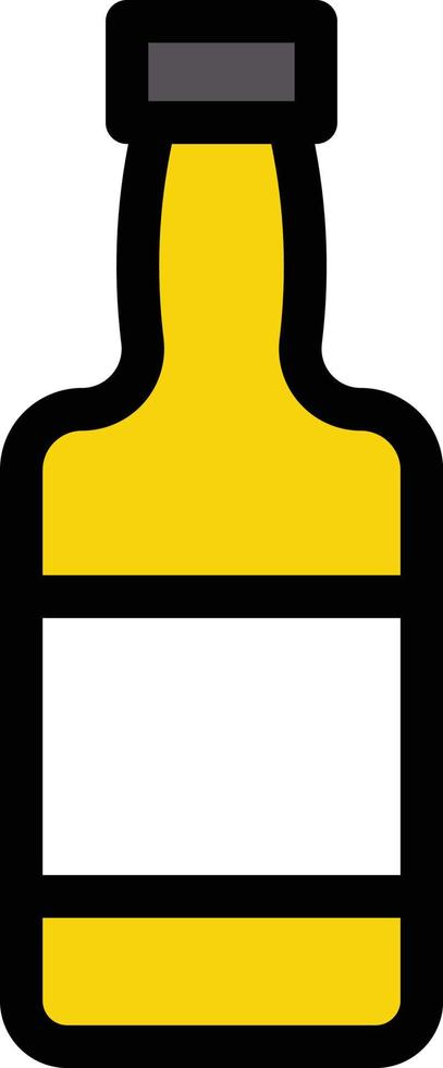 ilustración de vector de botella de vino en un fondo. símbolos de calidad premium. iconos vectoriales para concepto y diseño gráfico.