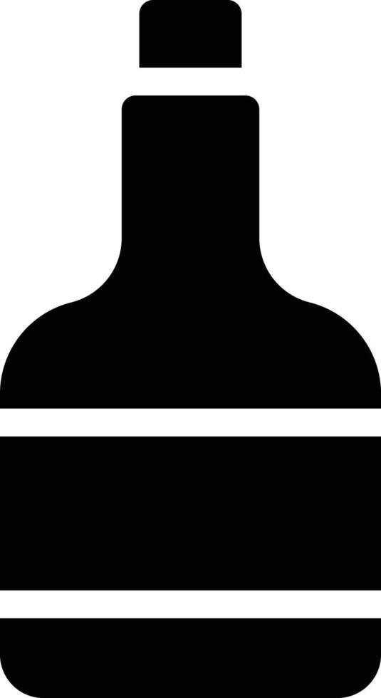 ilustración de vector de botella de vino en un fondo. símbolos de calidad premium. iconos vectoriales para concepto y diseño gráfico.