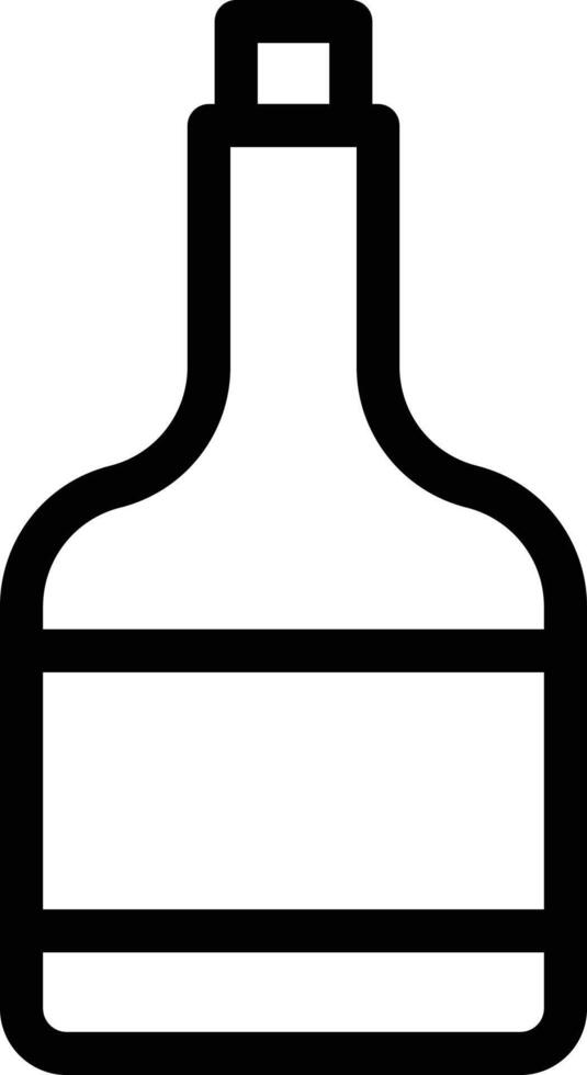 ilustración de vector de botella de vino en un fondo. símbolos de calidad premium. iconos vectoriales para concepto y diseño gráfico.