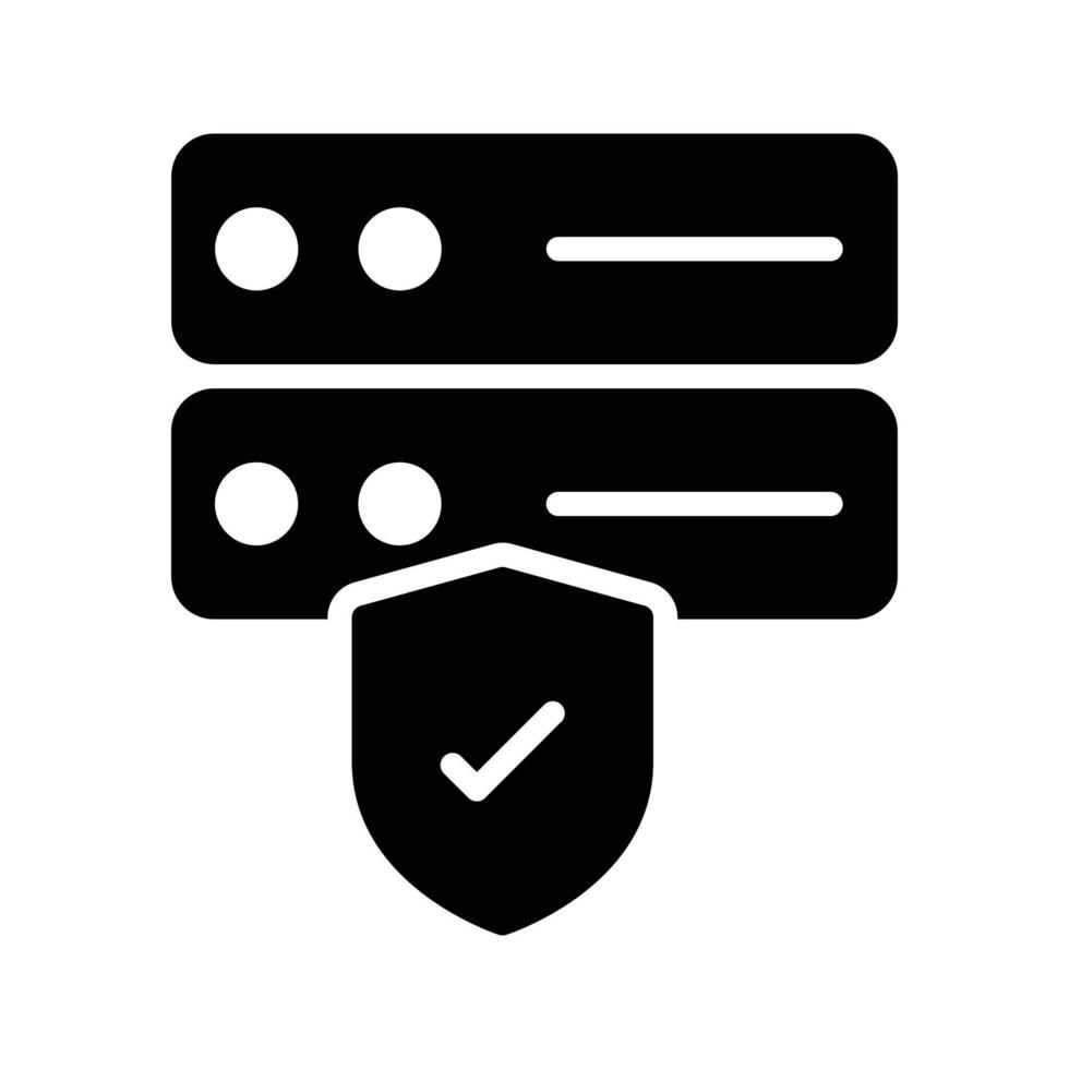 ilustración de vector de seguridad de base de datos en un fondo. símbolos de calidad premium. iconos vectoriales para concepto y diseño gráfico.