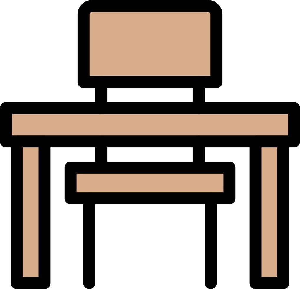 table chair vector illustration on a background.Premium quality symbols.vector icons for concept and graphic design.