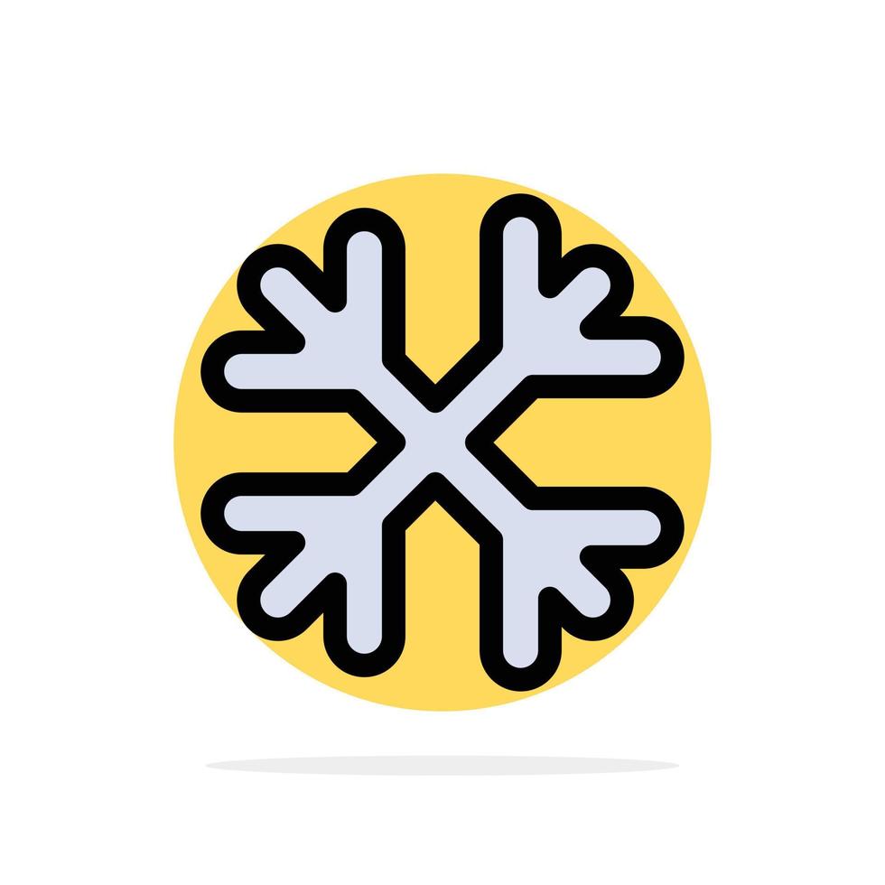 Snow Snow Flakes Winter Canada Abstract Circle Background Flat color Icon vector