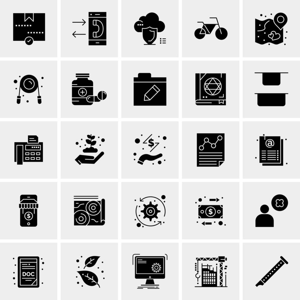 25 Universal Business Icons Vector Creative Icon Illustration to use in web and Mobile Related project