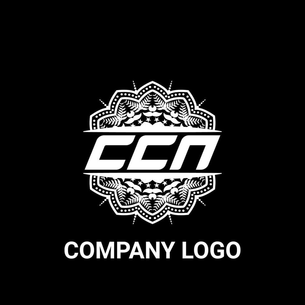 CCN letter royalty mandala shape logo. CCN brush art logo. CCN logo for a company, business, and commercial use. vector