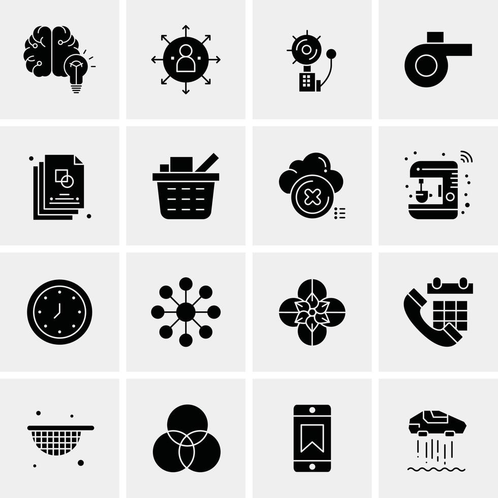 16 Business Universal Icons Vector Creative Icon Illustration to use in web and Mobile Related project