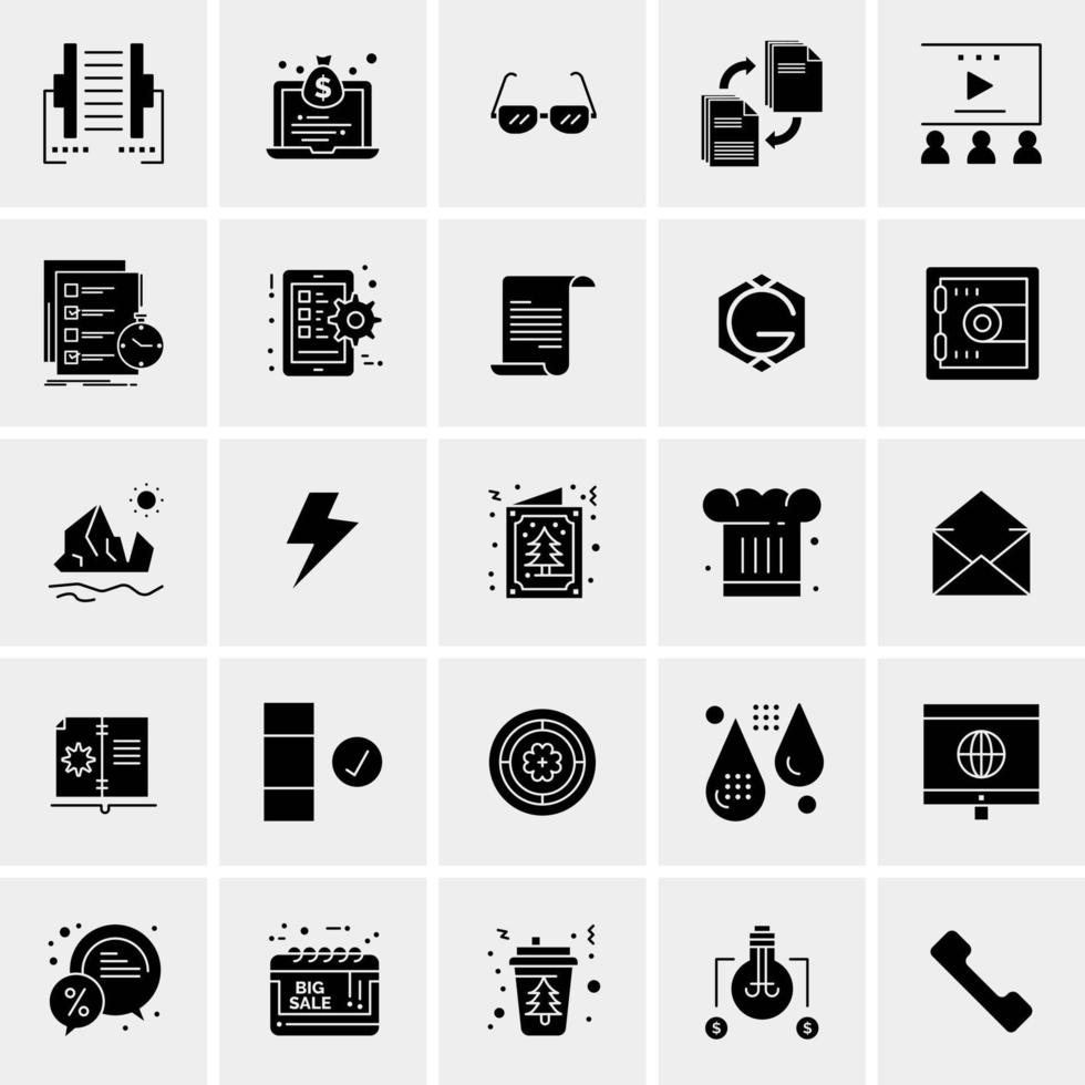 25 Universal Business Icons Vector Creative Icon Illustration to use in web and Mobile Related project