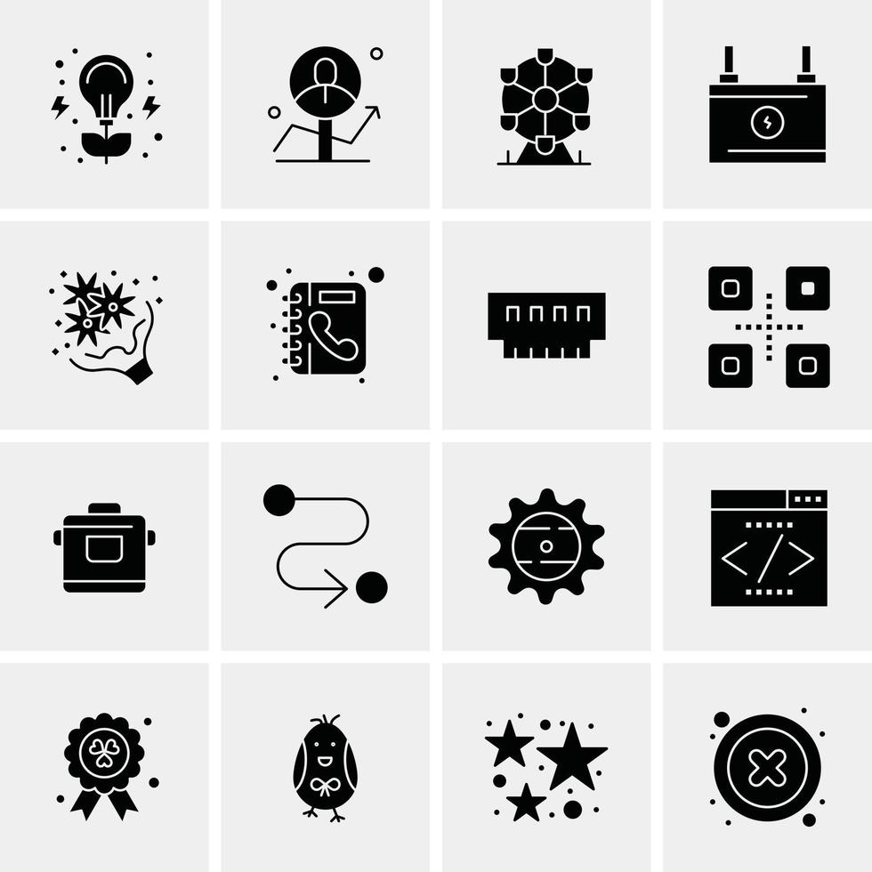 16 Business Universal Icons Vector Creative Icon Illustration to use in web and Mobile Related project