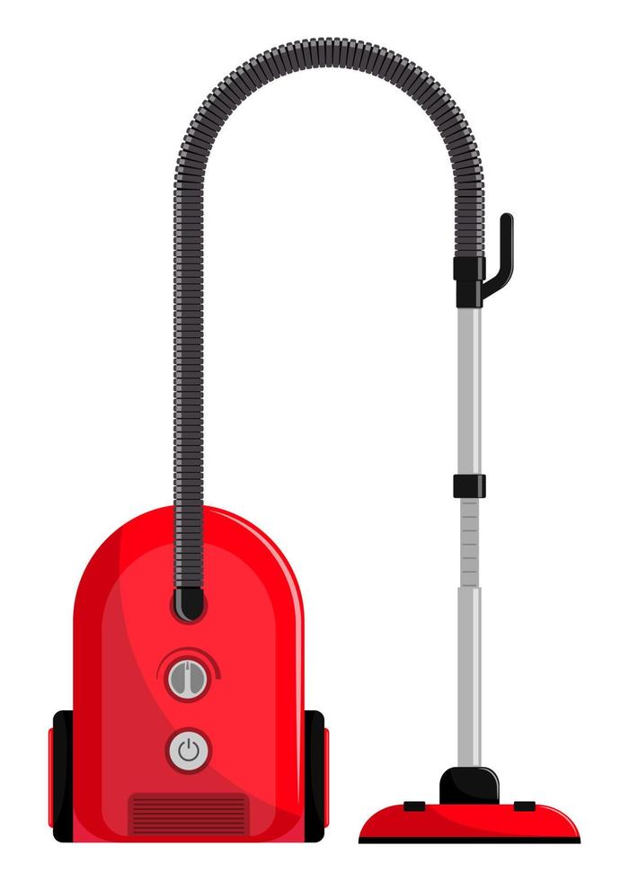 Vacuum cleaner. Modern hoover. Flat style vector illustration, isolated.