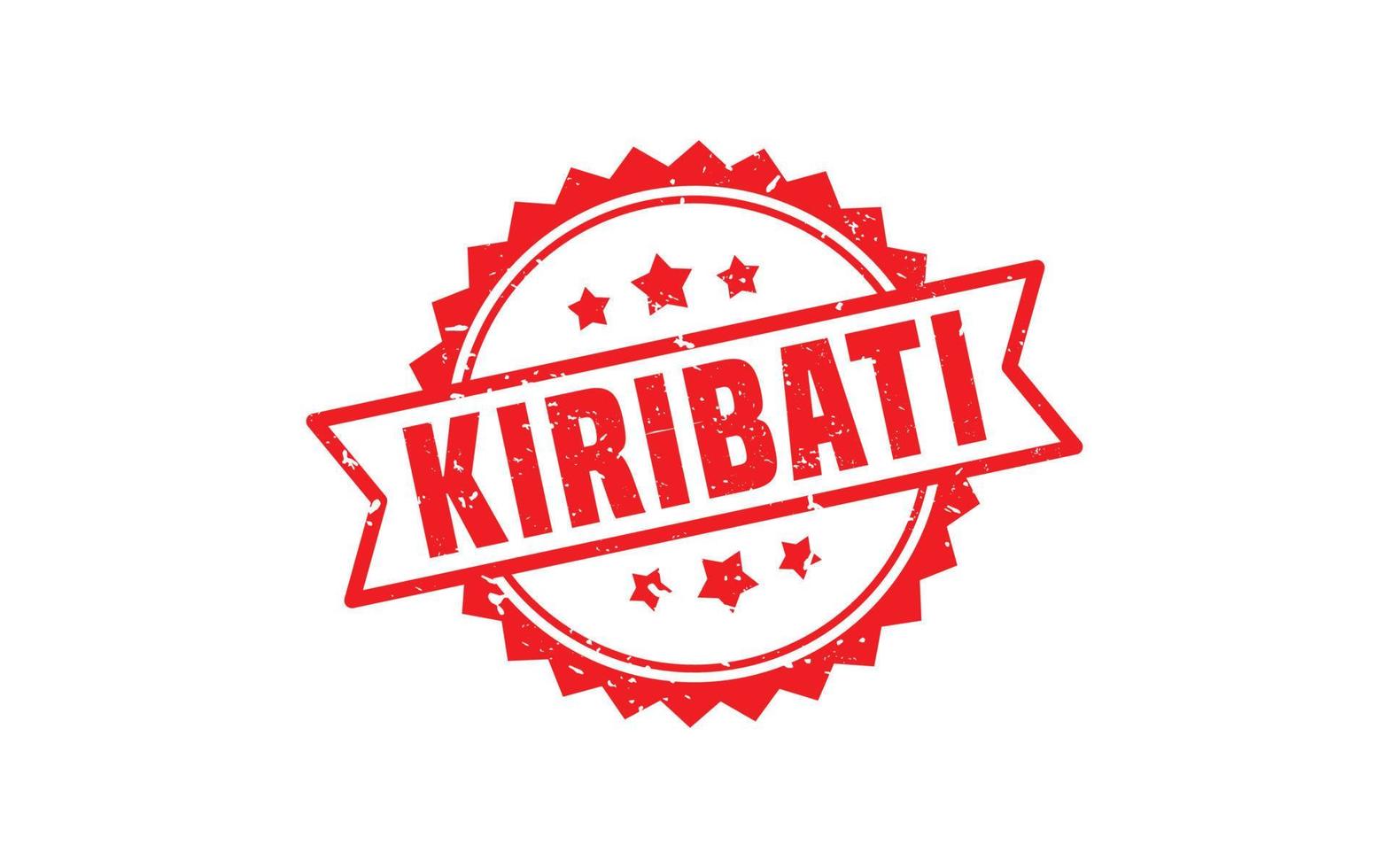 KIRIBATI stamp rubber with grunge style on white background vector