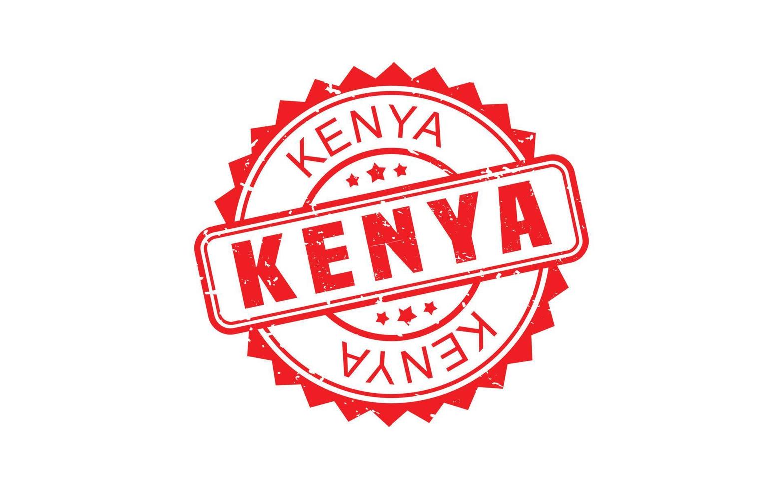KENYA stamp rubber with grunge style on white background vector