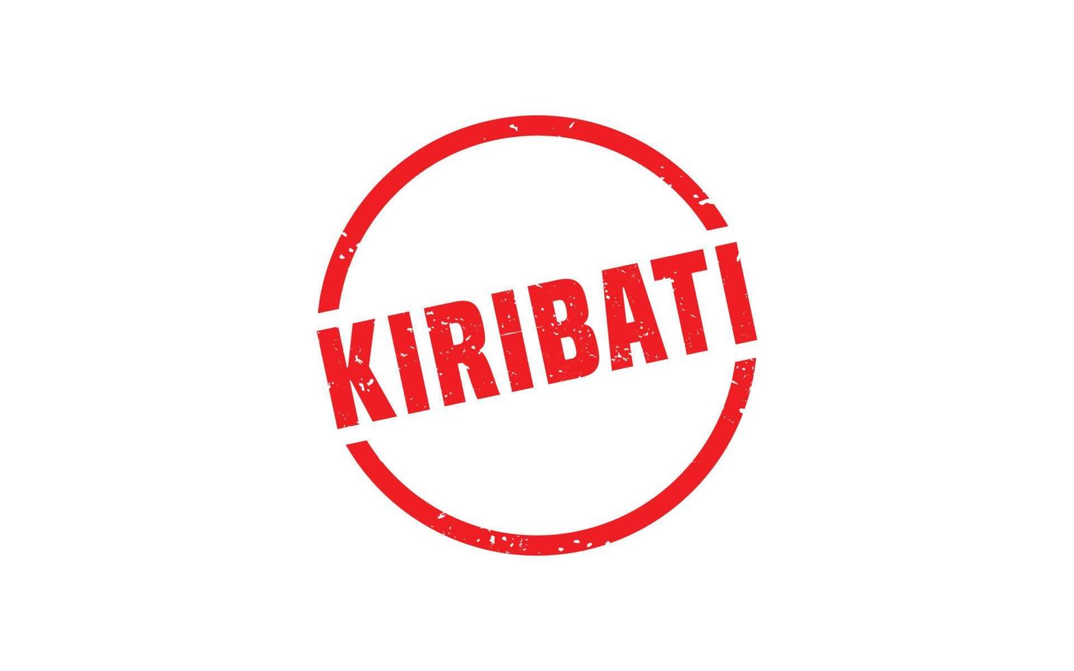 KIRIBATI stamp rubber with grunge style on white background vector