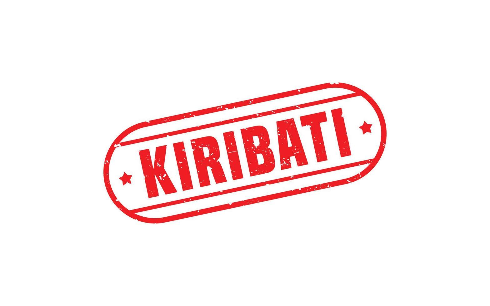 KIRIBATI stamp rubber with grunge style on white background vector