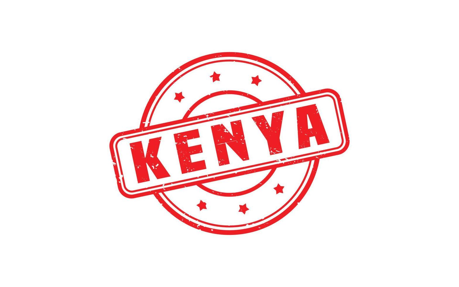 KENYA stamp rubber with grunge style on white background vector