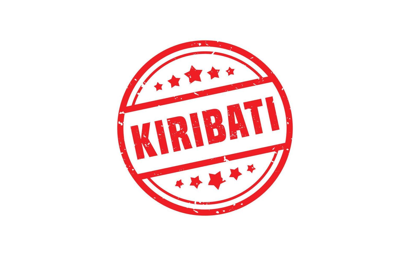 KIRIBATI stamp rubber with grunge style on white background vector