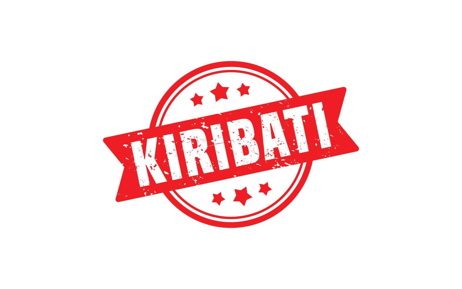 KIRIBATI stamp rubber with grunge style on white background vector