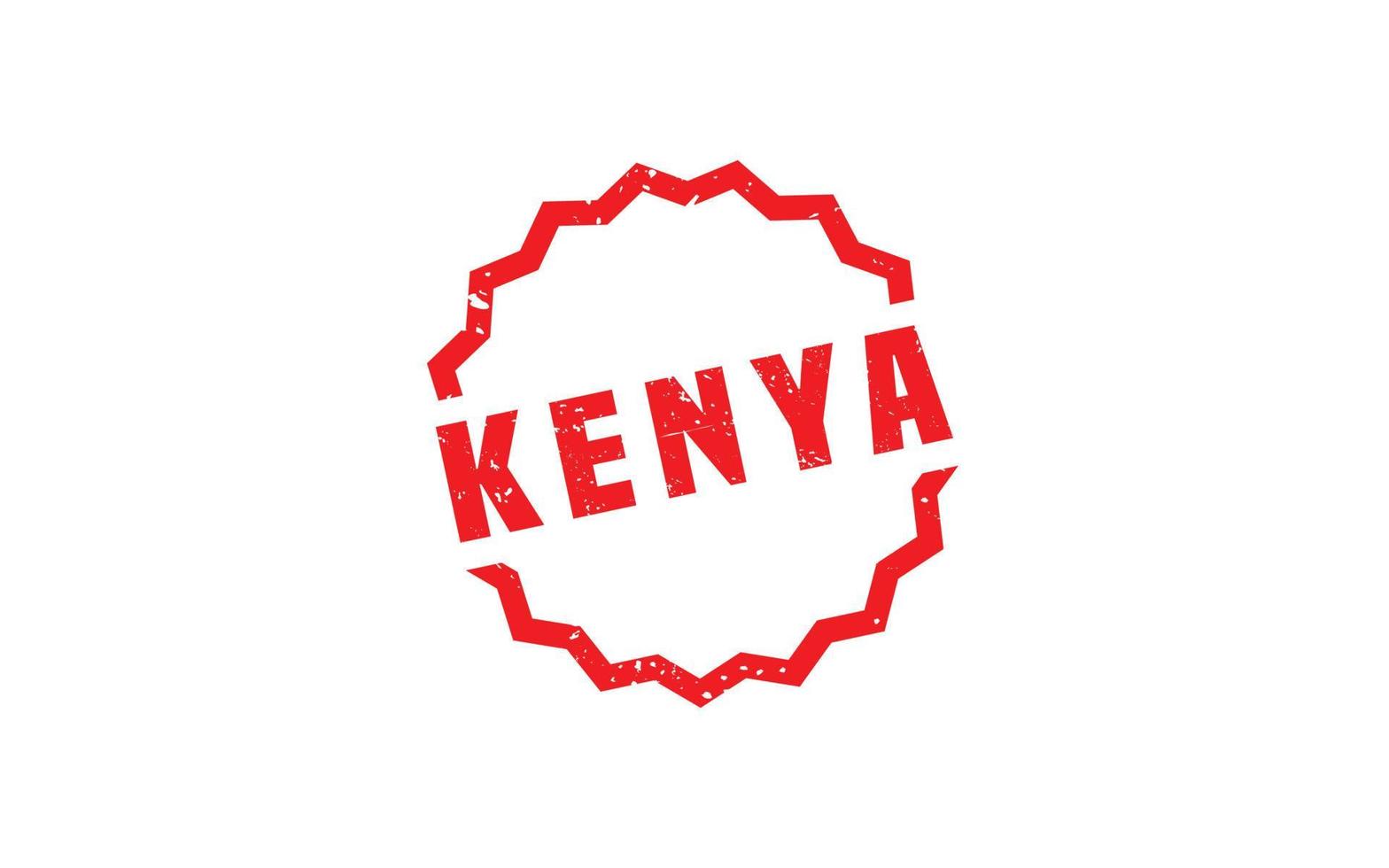 KENYA stamp rubber with grunge style on white background vector