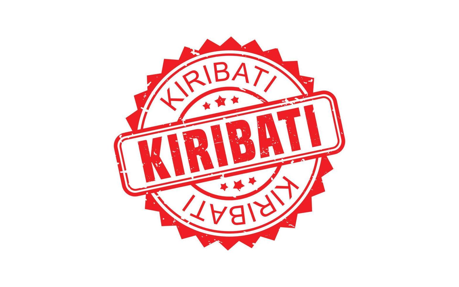 KIRIBATI stamp rubber with grunge style on white background vector