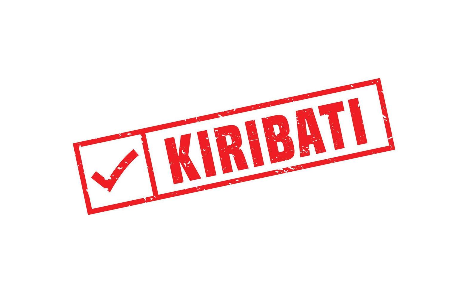 KIRIBATI stamp rubber with grunge style on white background vector