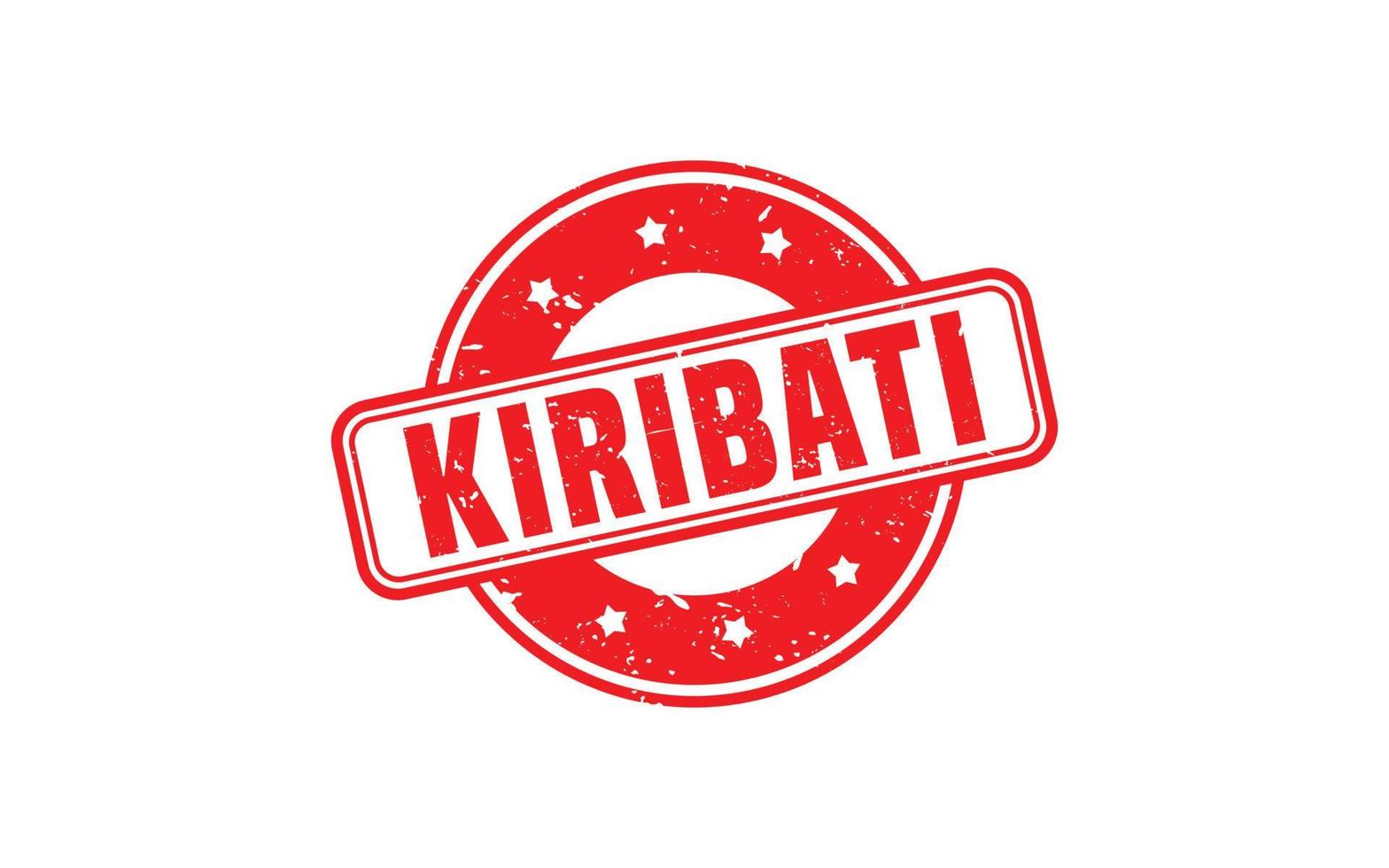 KIRIBATI stamp rubber with grunge style on white background vector