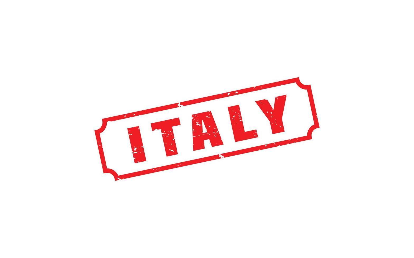 ITALY stamp rubber with grunge style on white background vector