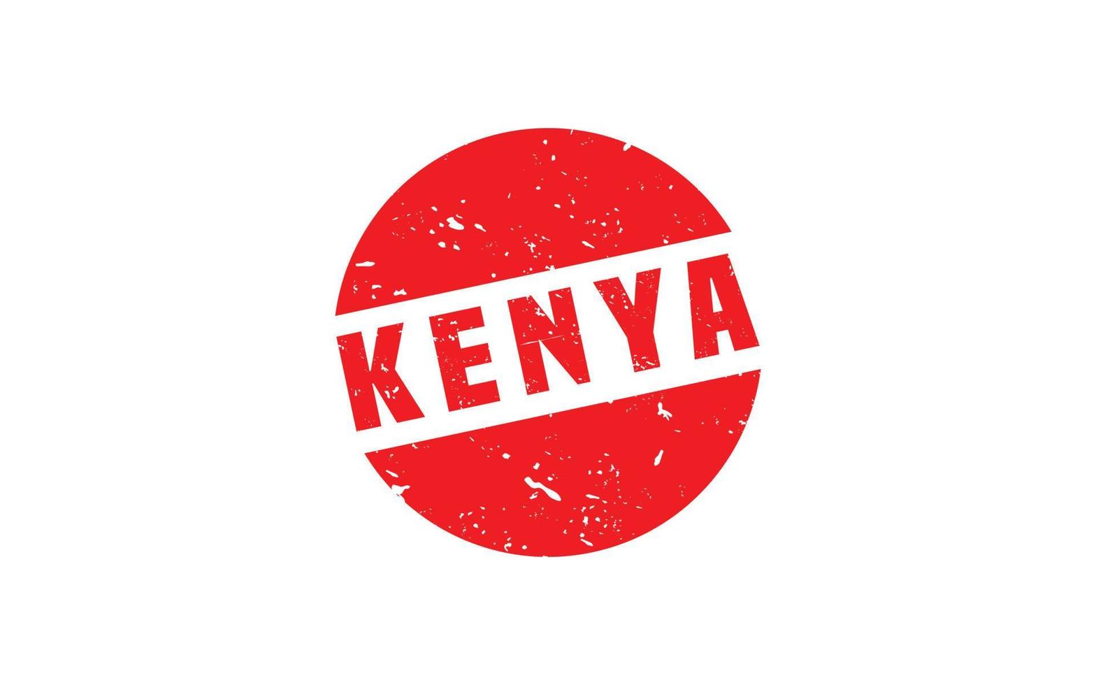 KENYA stamp rubber with grunge style on white background vector