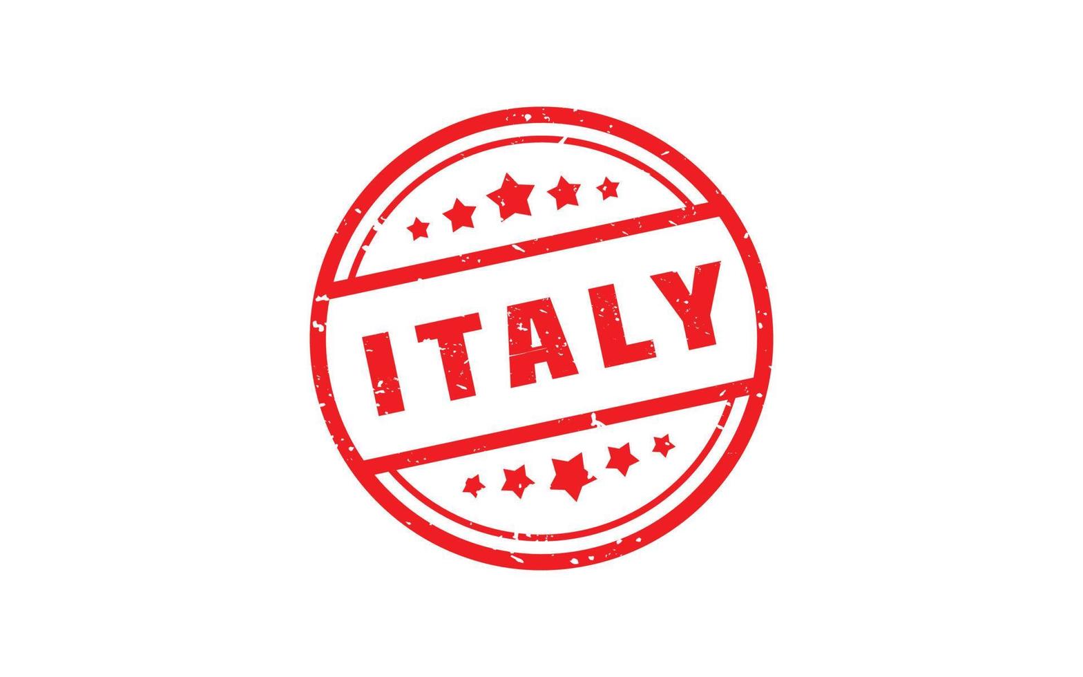 ITALY stamp rubber with grunge style on white background vector