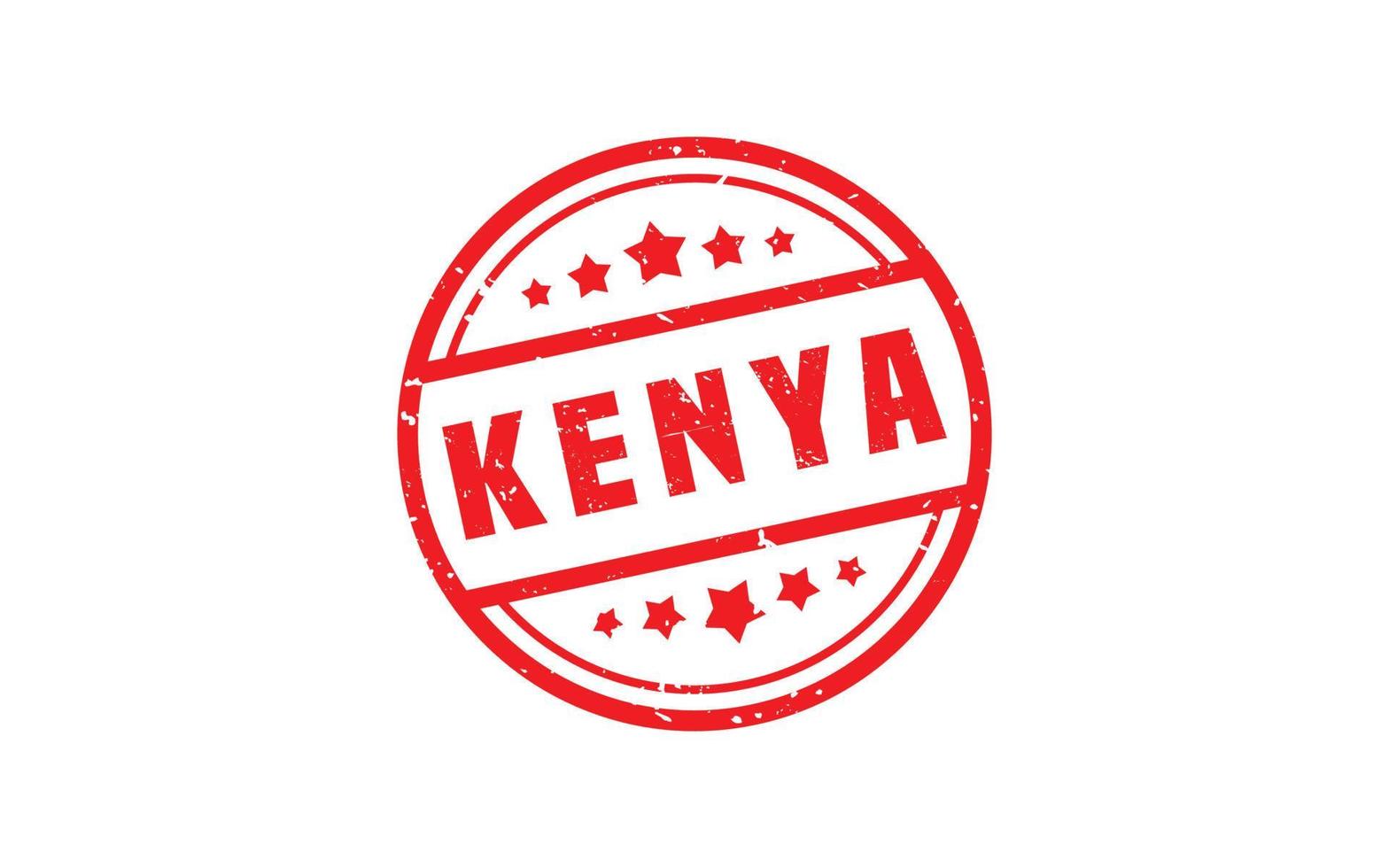 KENYA stamp rubber with grunge style on white background vector