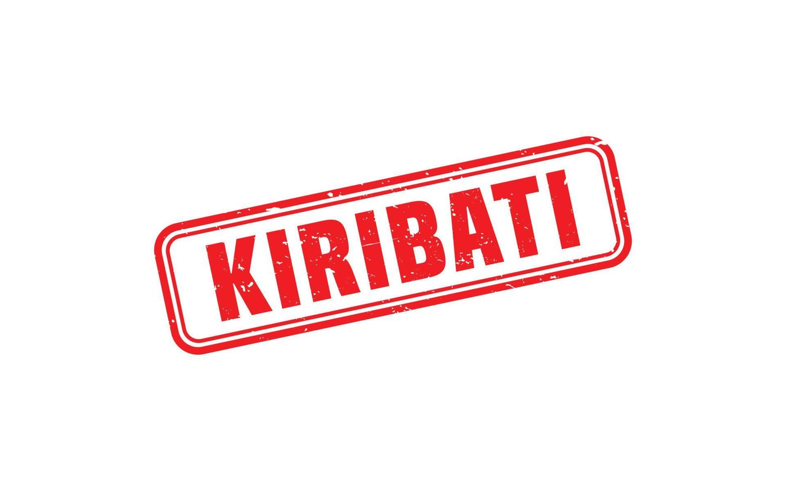 KIRIBATI stamp rubber with grunge style on white background vector