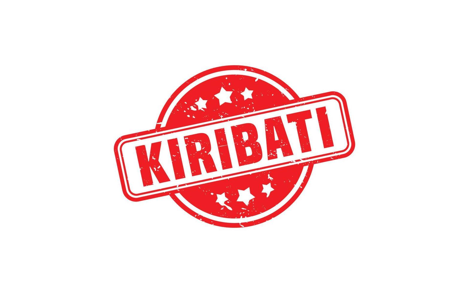 KIRIBATI stamp rubber with grunge style on white background vector