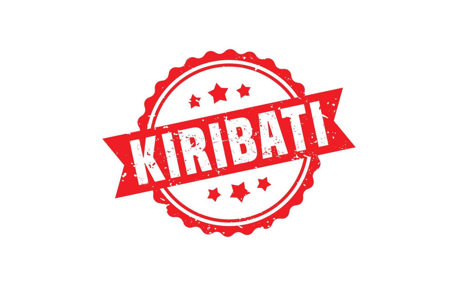 KIRIBATI stamp rubber with grunge style on white background vector