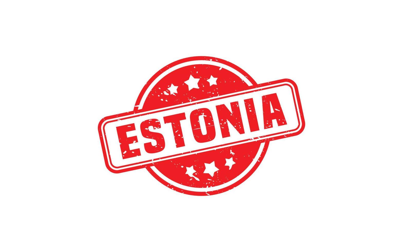 goma de sello de estonia con estilo grunge sobre fondo blanco vector