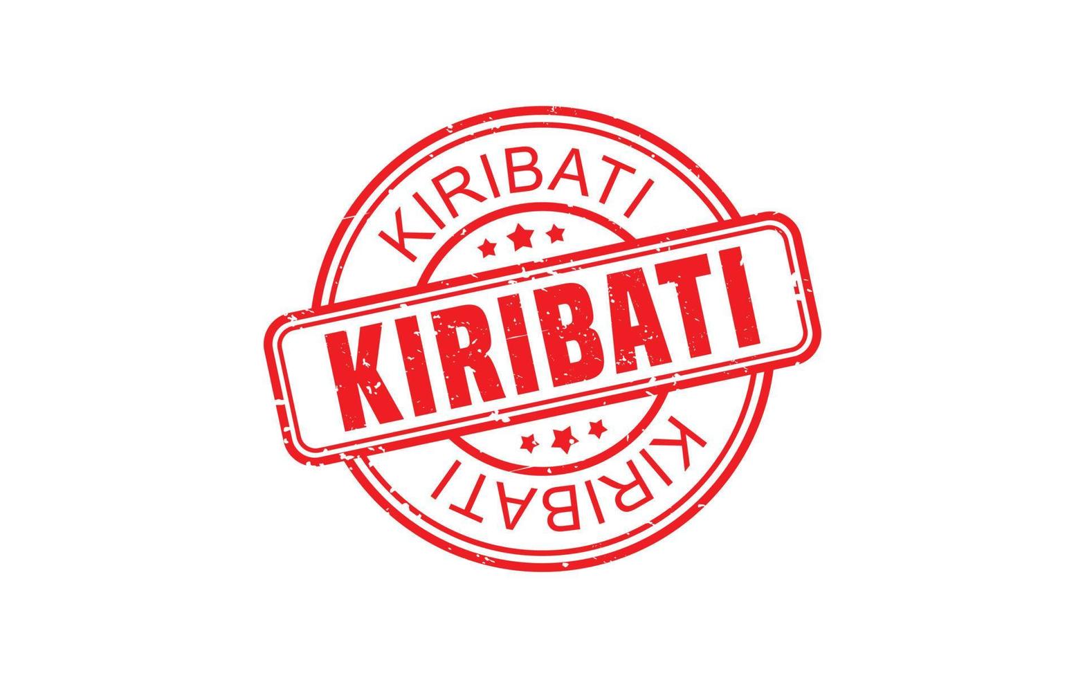 KIRIBATI stamp rubber with grunge style on white background vector