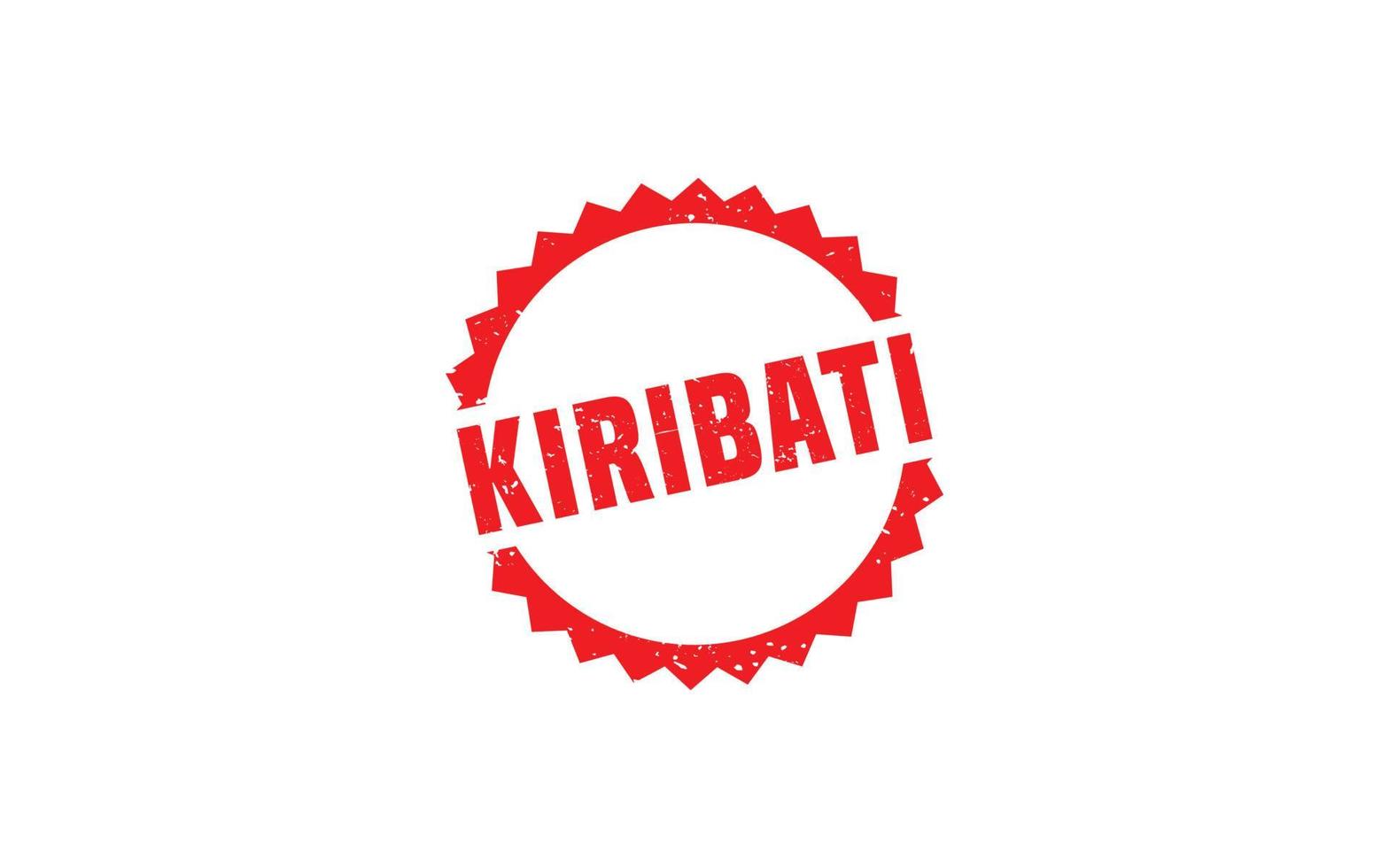 KIRIBATI stamp rubber with grunge style on white background vector