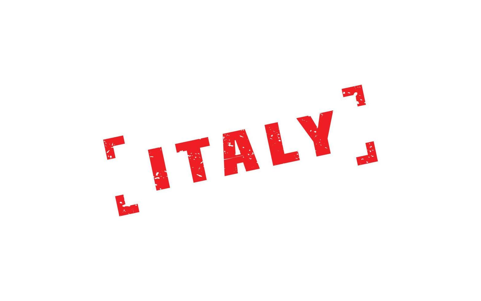 ITALY stamp rubber with grunge style on white background vector