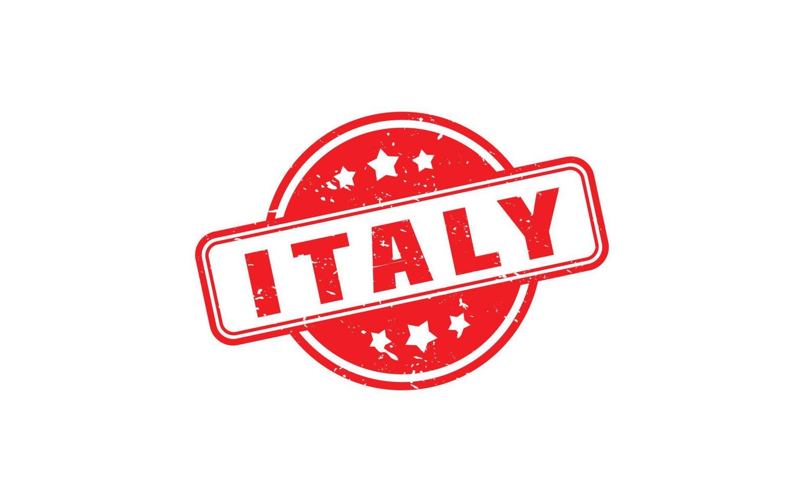 ITALY stamp rubber with grunge style on white background vector