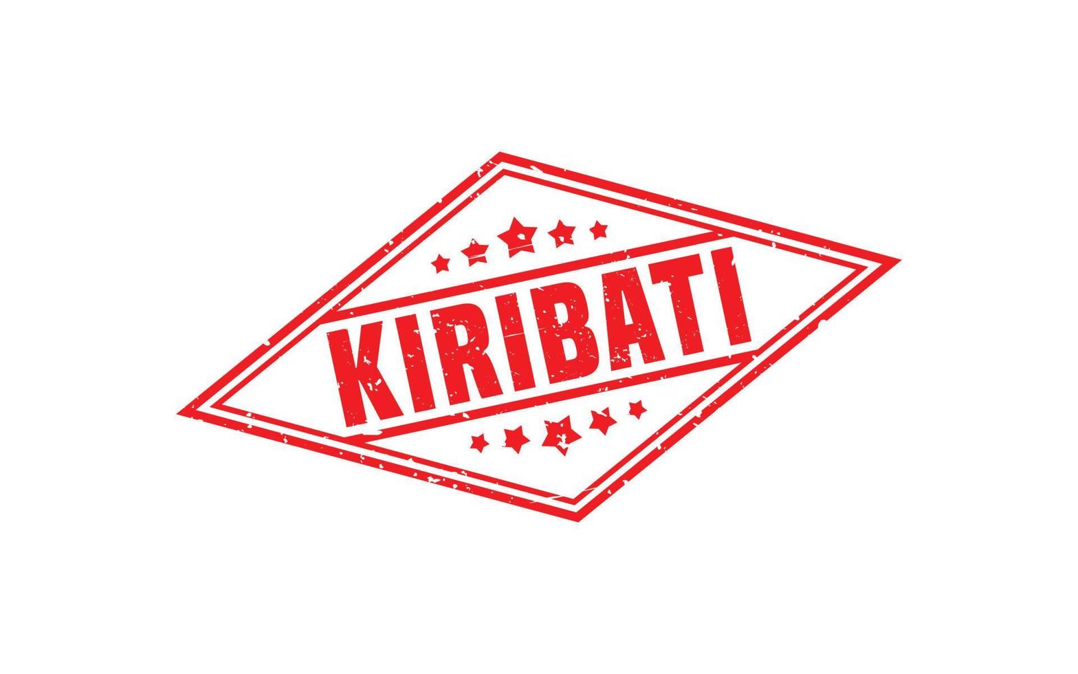 KIRIBATI stamp rubber with grunge style on white background vector