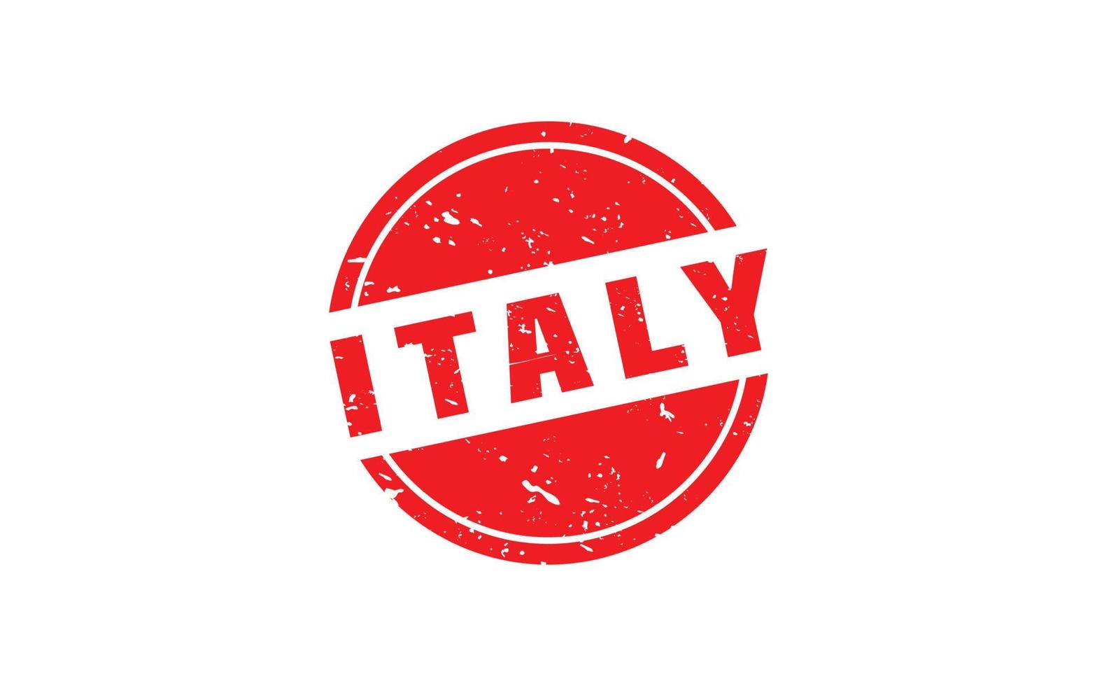 ITALY stamp rubber with grunge style on white background vector