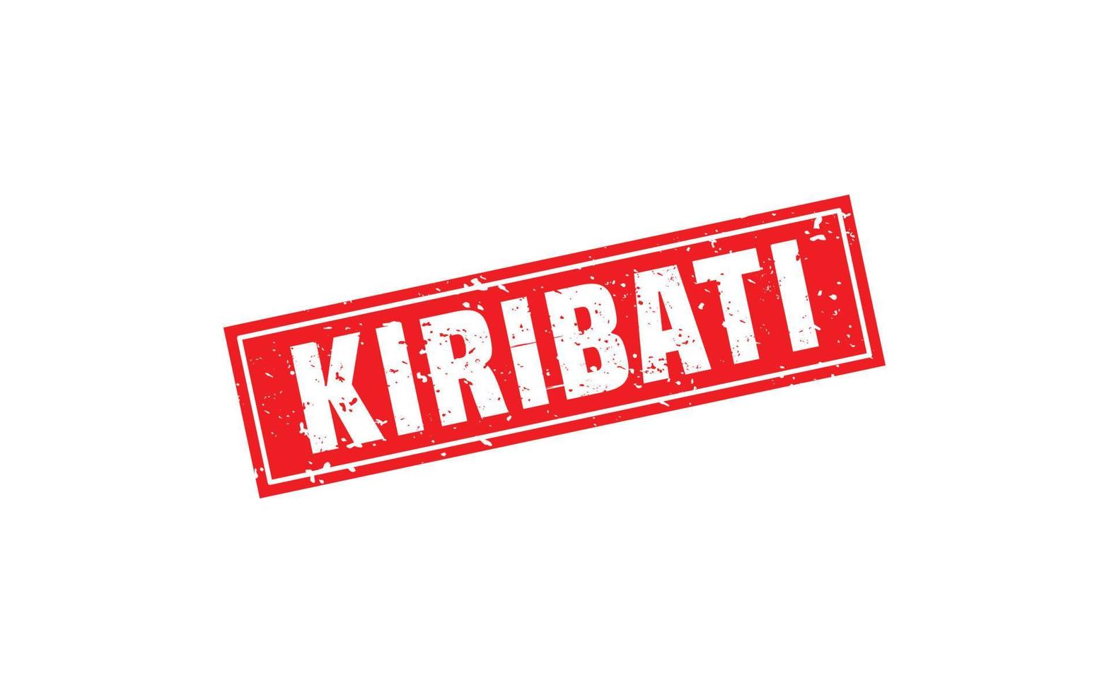 KIRIBATI stamp rubber with grunge style on white background vector