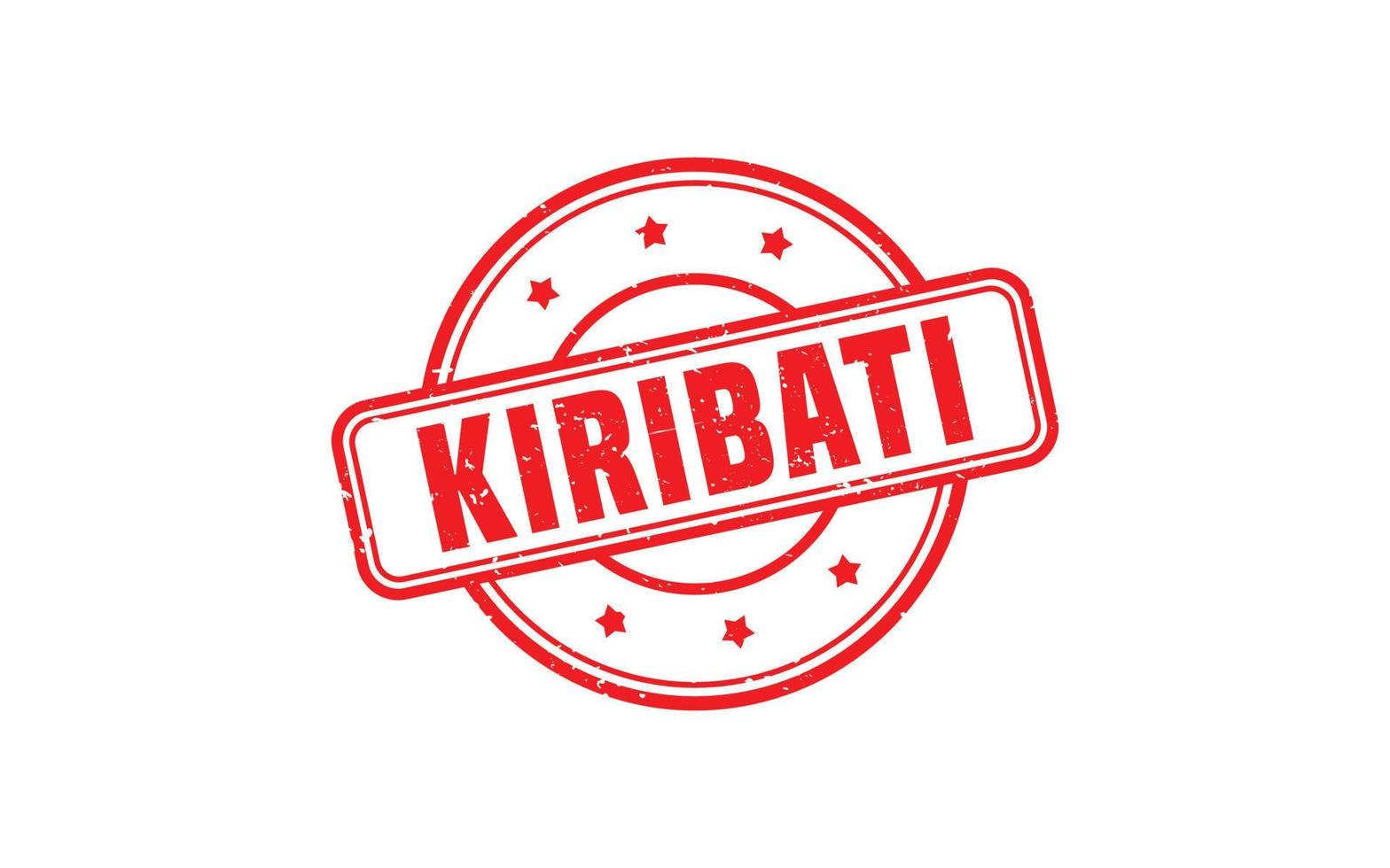 KIRIBATI stamp rubber with grunge style on white background vector