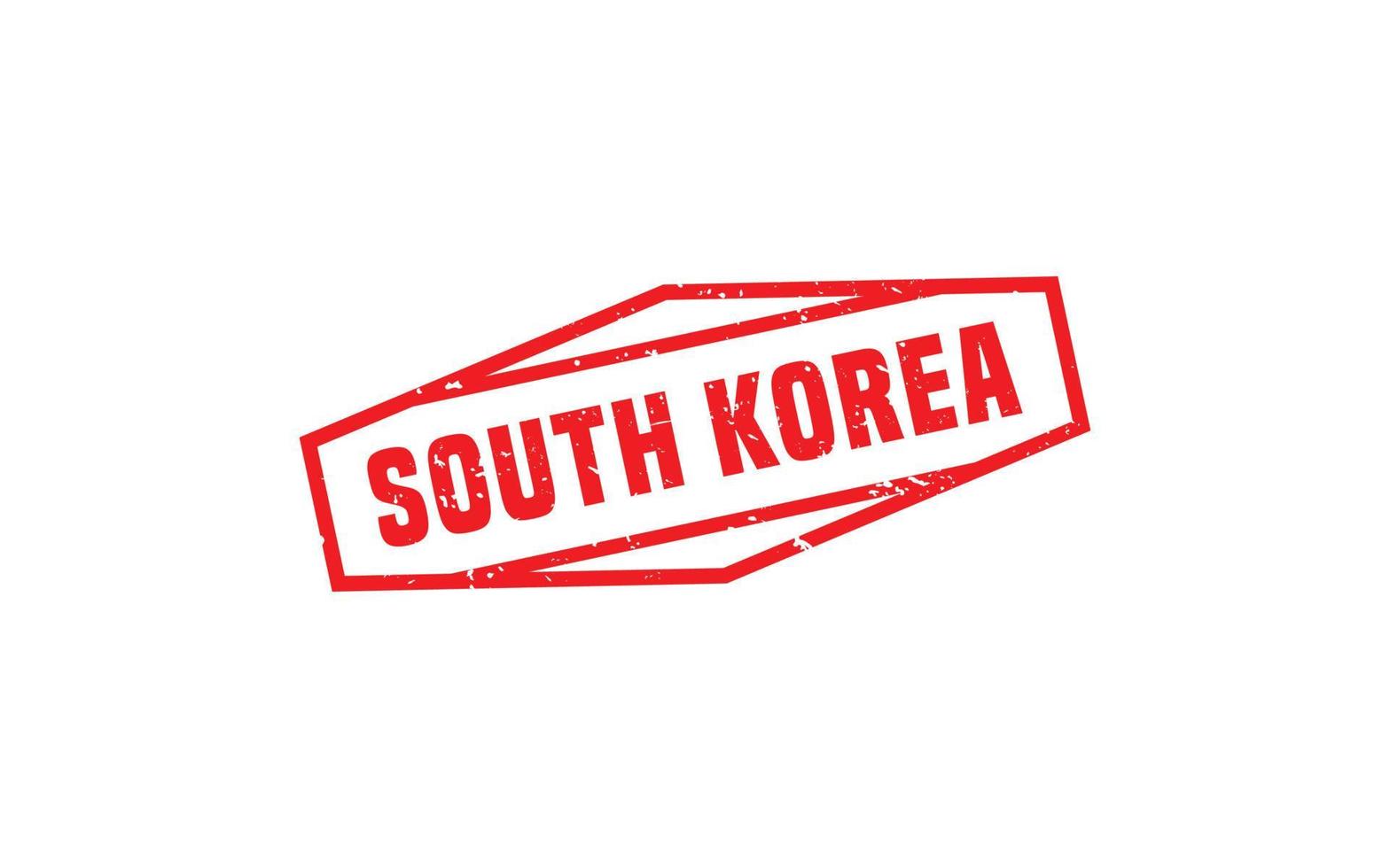 SOUTH KOREA stamp rubber with grunge style on white background vector