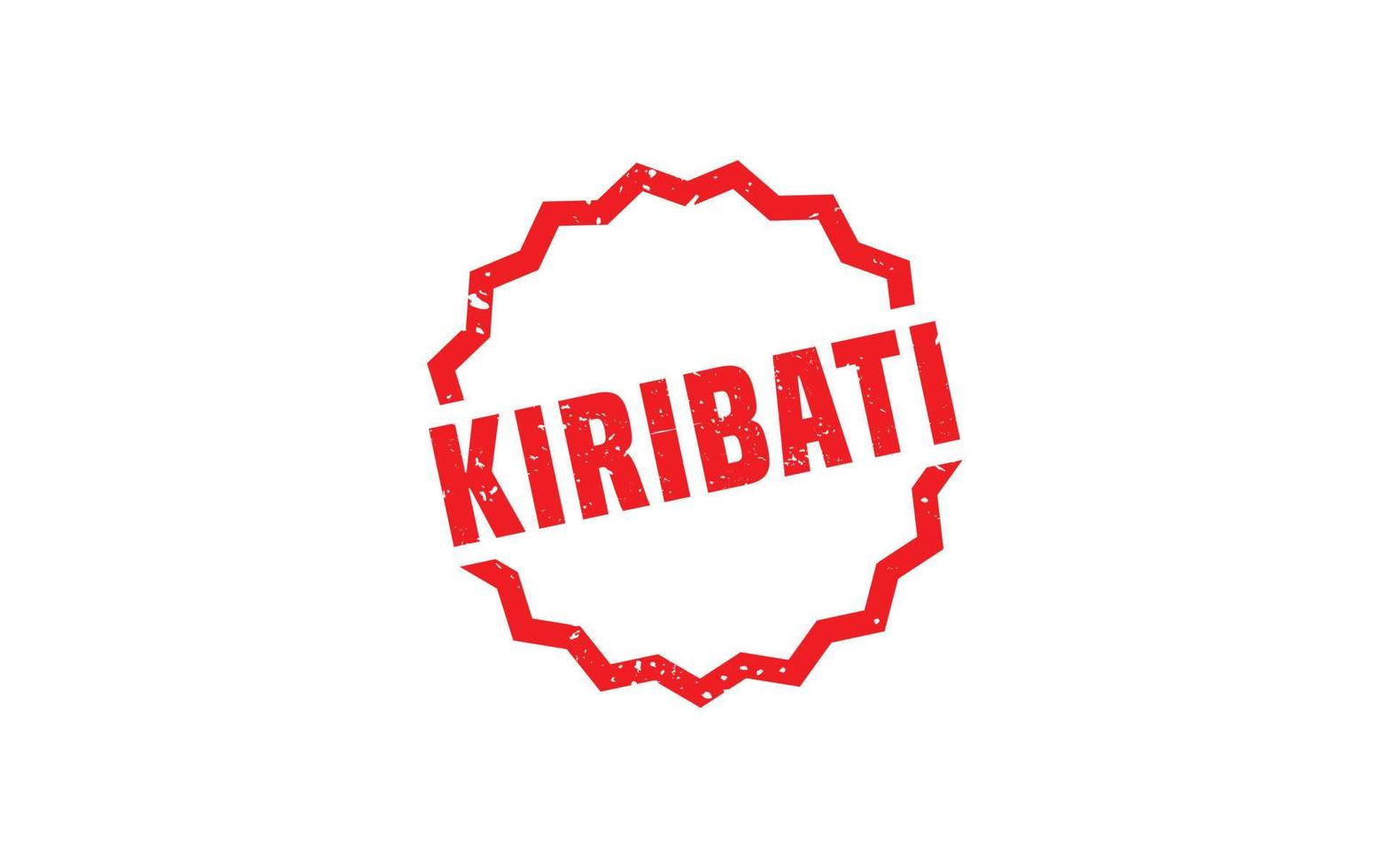 KIRIBATI stamp rubber with grunge style on white background vector